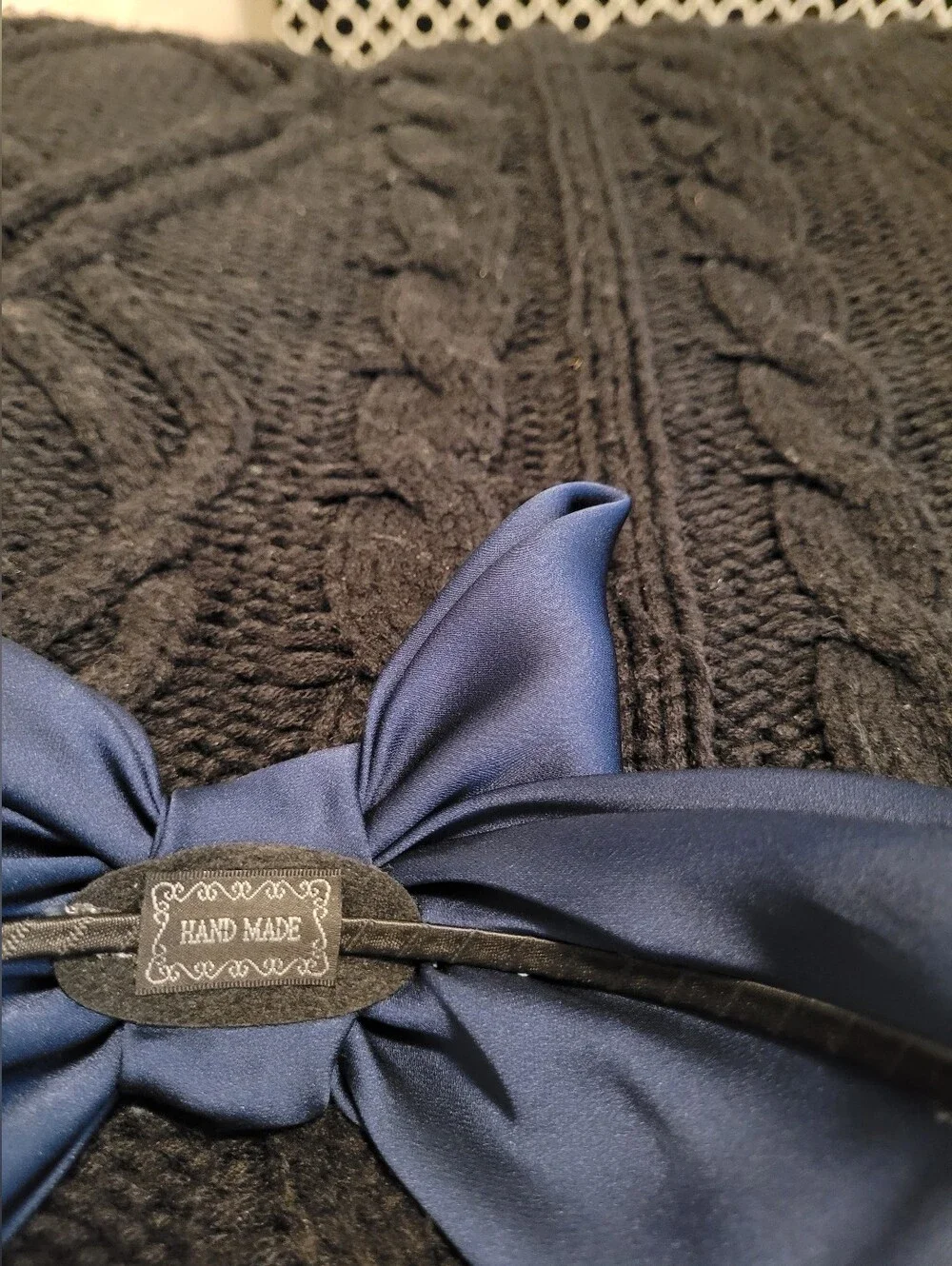 Free People Navy Bow Headband
